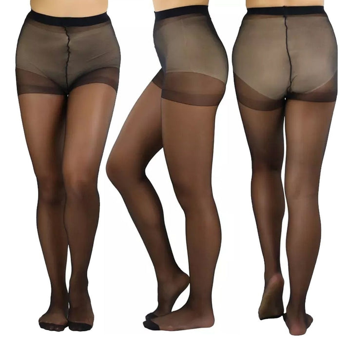 6-Pack: Womens Solid Color Basic Sheer Pantyhose Image 4