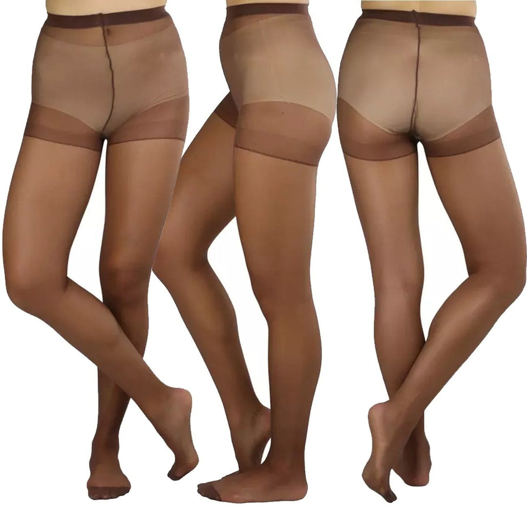 6-Pack: Womens Solid Color Basic Sheer Pantyhose Image 4