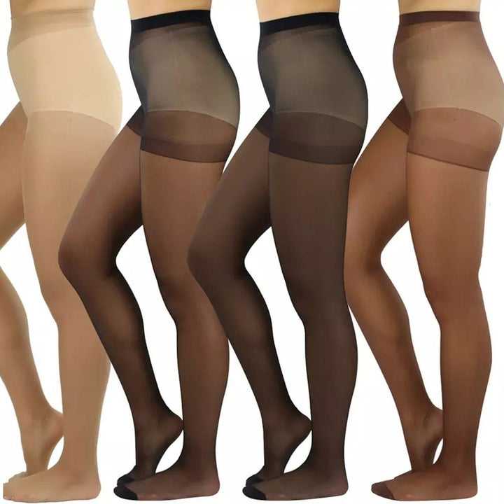 6-Pack: Womens Solid Color Basic Sheer Pantyhose Image 10