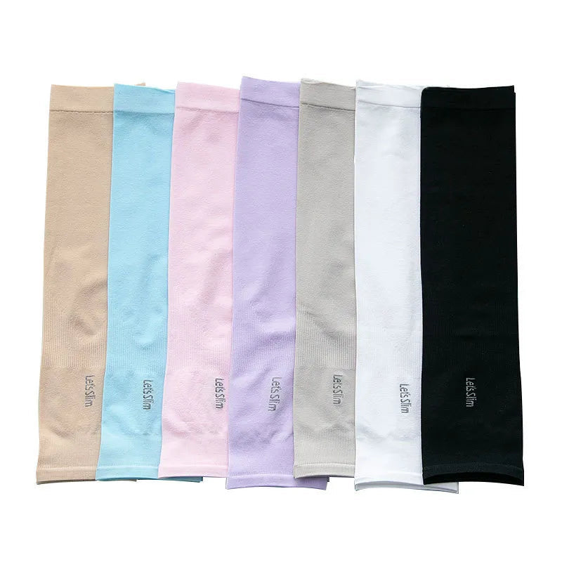 6-Pairs: Ice Silk UV Protection Arm Sleeves Image 9