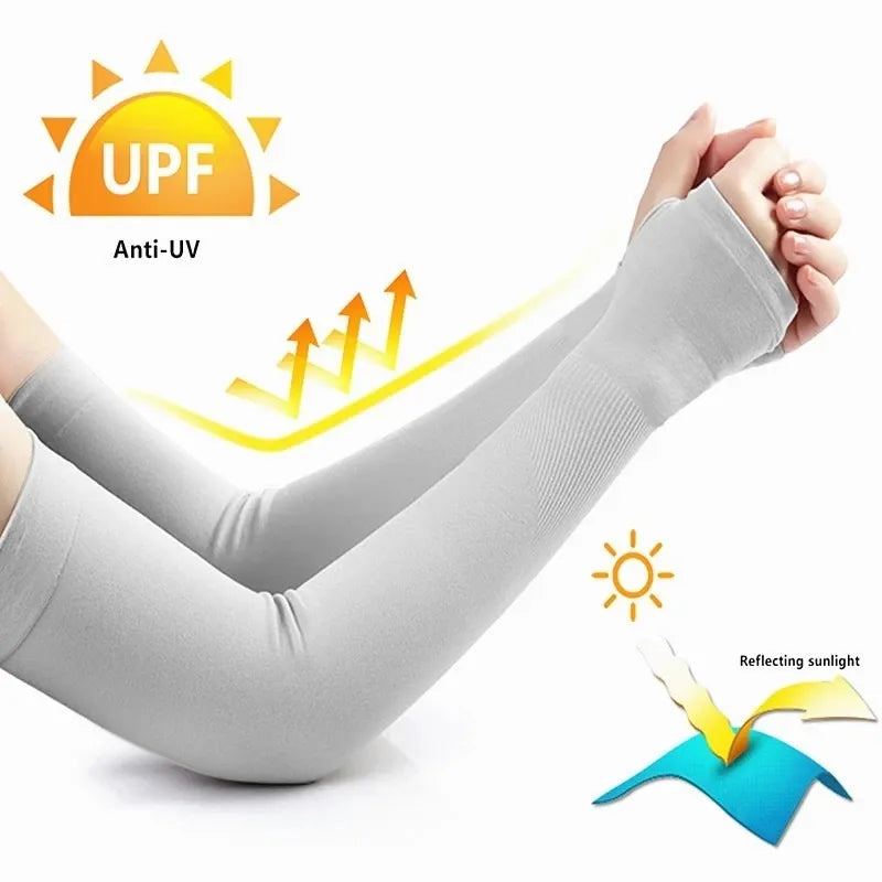 6-Pairs: Ice Silk UV Protection Arm Sleeves Image 12