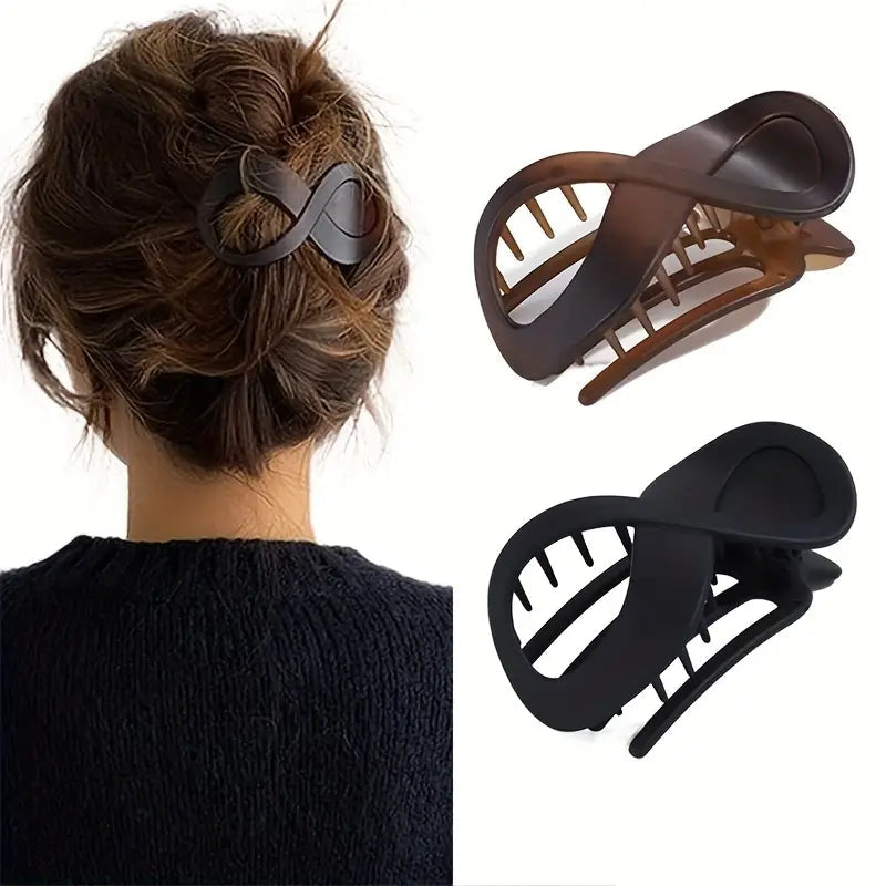 Acrylic Hair Claw Thick Hair Barrettes For Styling Hair Image 2