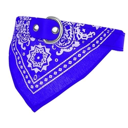 Adjustable Bandana Leather Pet Collar Image 3