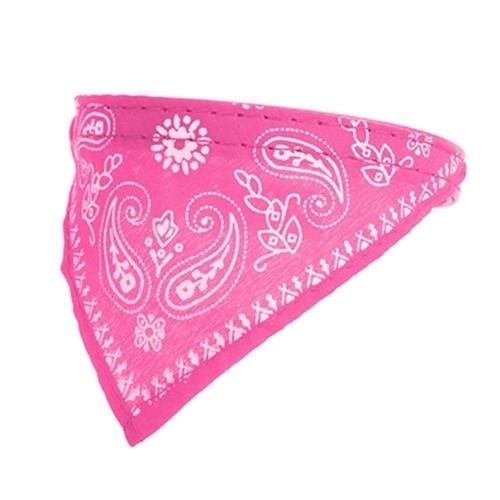 Adjustable Bandana Leather Pet Collar Image 4