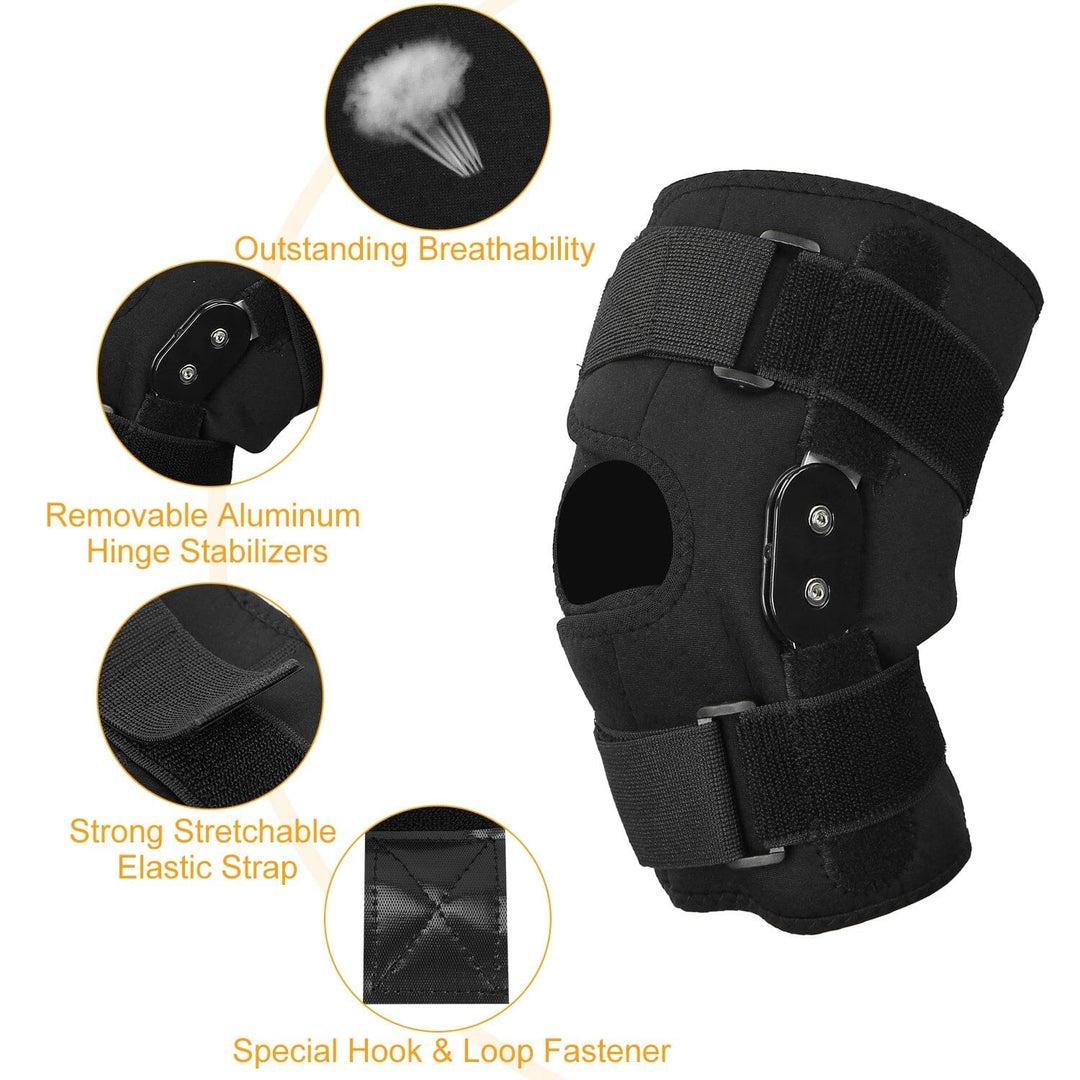 Adjustable Open Patella Compression Knee Brace Image 3