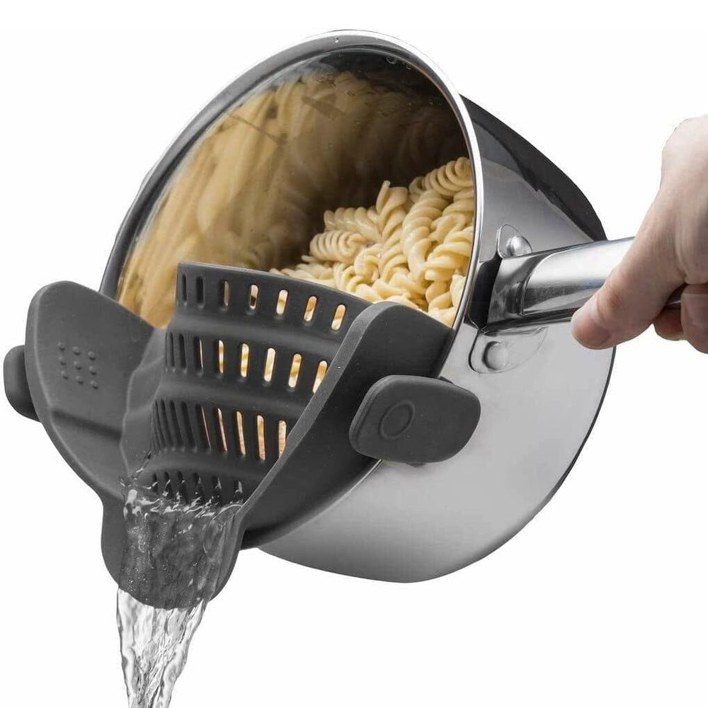 Adjustable Silicone Pot Strainer and Pasta Strainer Image 2