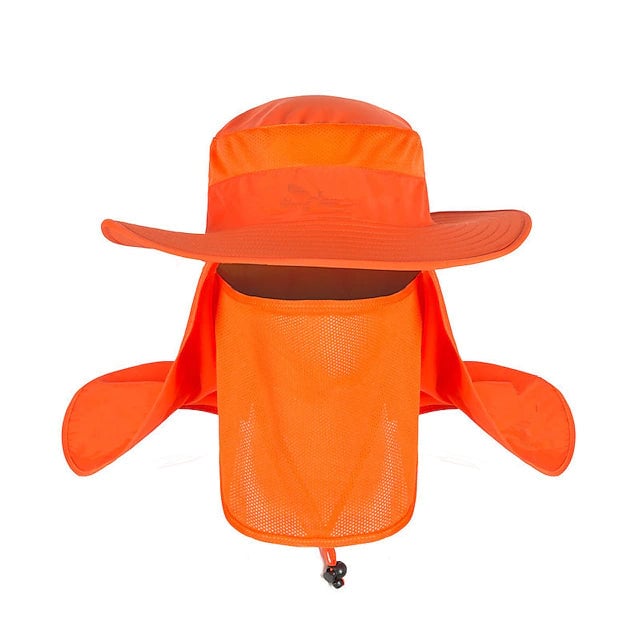 Adult Wide Brim Sun Hat with Neck Face Flap Cover Image 4