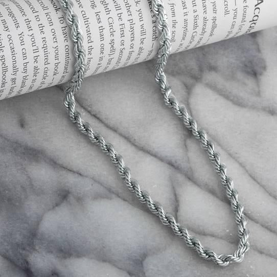 925 Sterling Silver Gold Solid Rope Chain 5MM Image 3