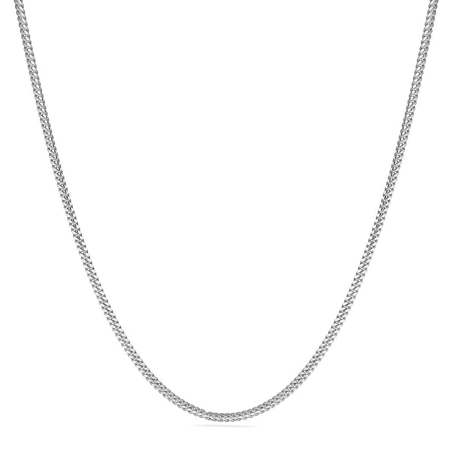 925 Sterling Silver Italian Solid 2.5mm Cuban Curb Link Chain Image 1