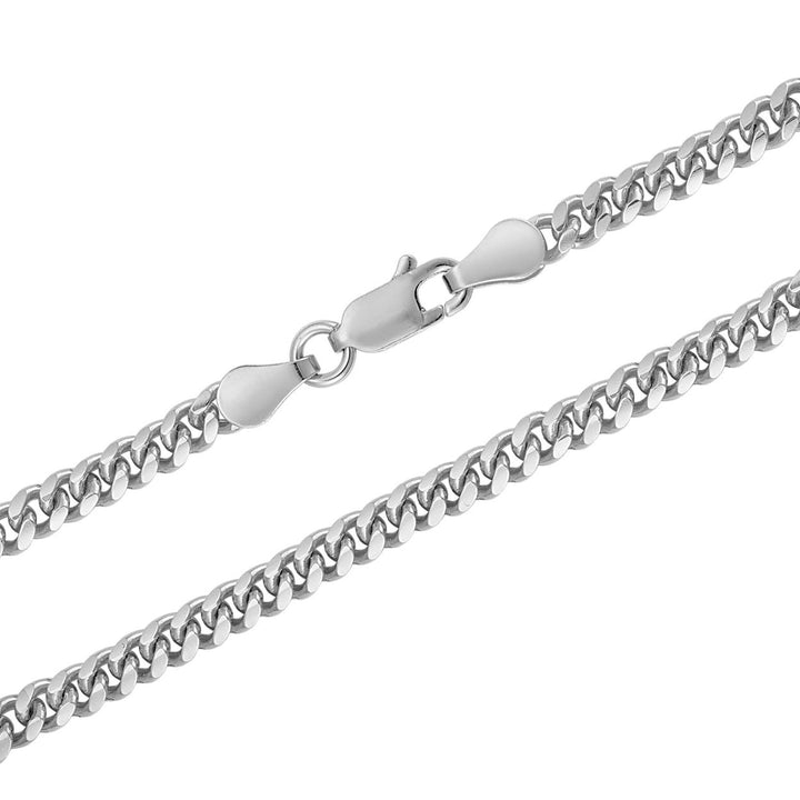 925 Sterling Silver Italian Solid 2.5mm Cuban Curb Link Chain Image 2