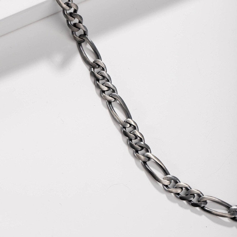 925 Sterling Silver Italian Solid Figaro Link Necklace Chain Image 1