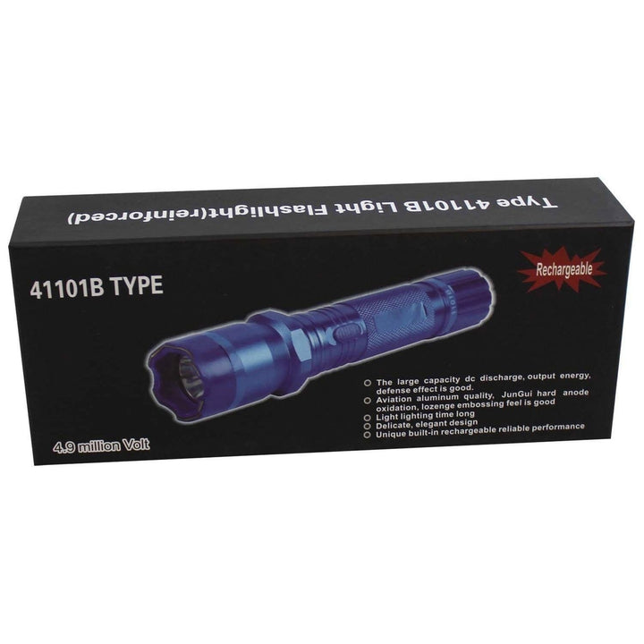 All Metal Stun Gun 4.9m Volt with LED Flashlight Image 4