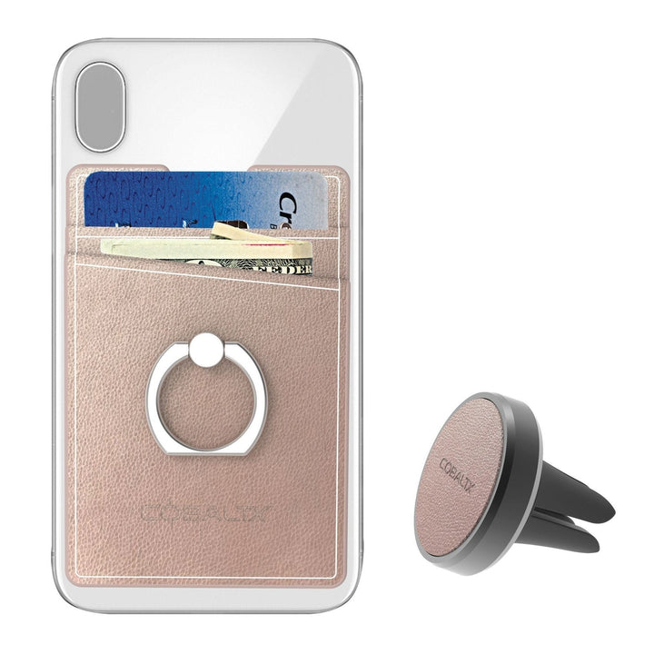 All-in-One Ring Grip Wallet and Magnetic Airvent Mount Combo Pack Image 4