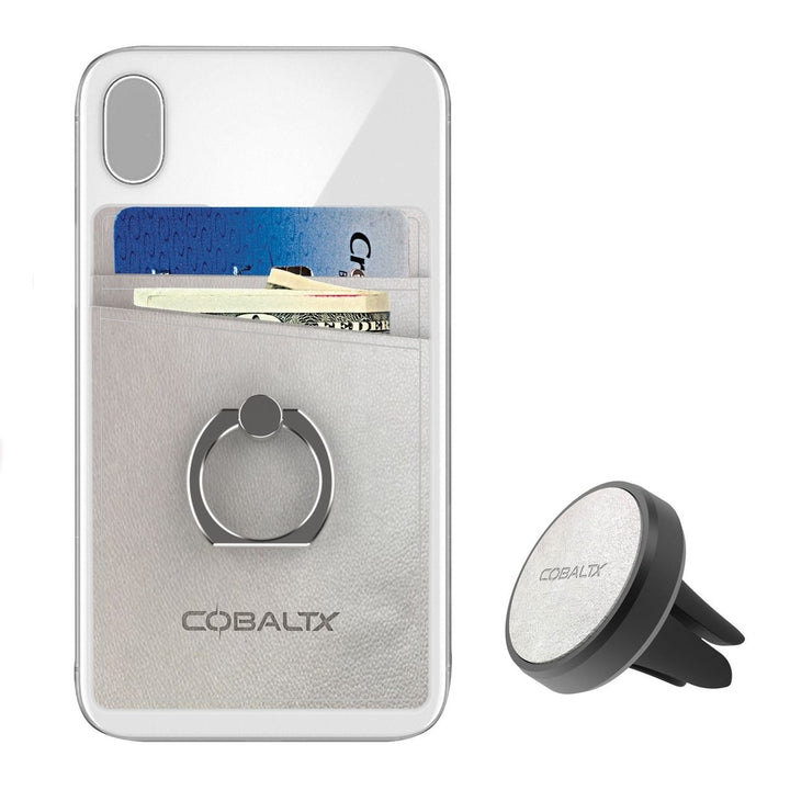 All-in-One Ring Grip Wallet and Magnetic Airvent Mount Combo Pack Image 1