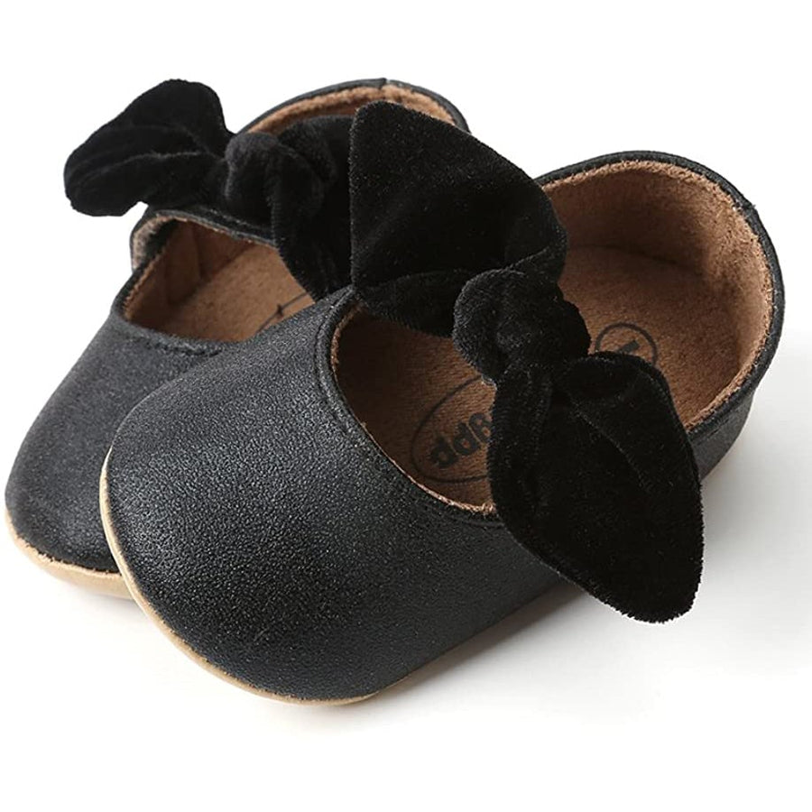 Antheron Baby Girls Mary Jane Flats with Bowknot Image 1