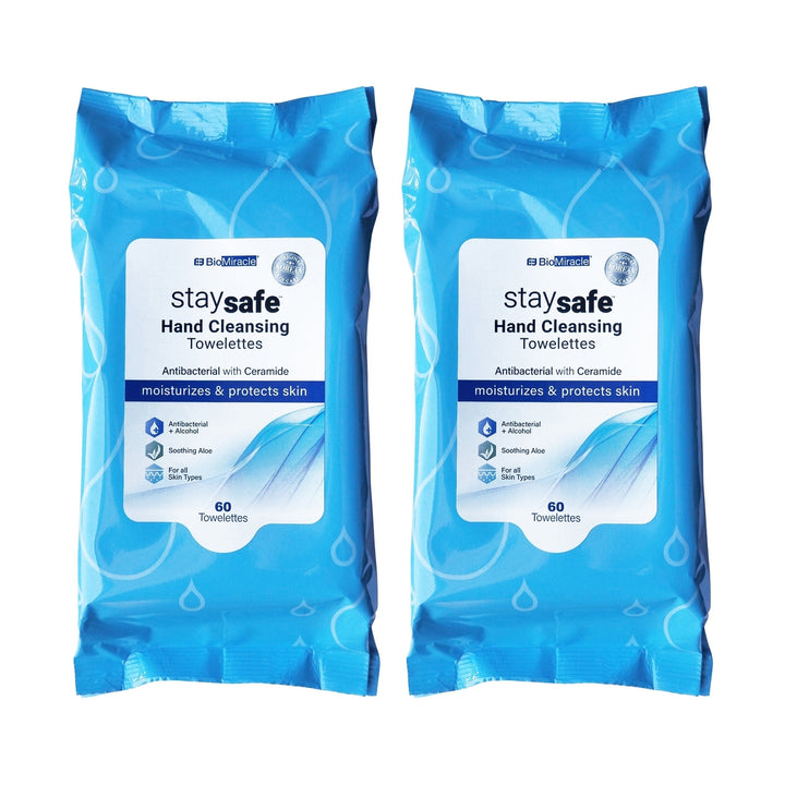 Anti-Bacterial Wipes with 62% Alcohol and Aloe Image 2