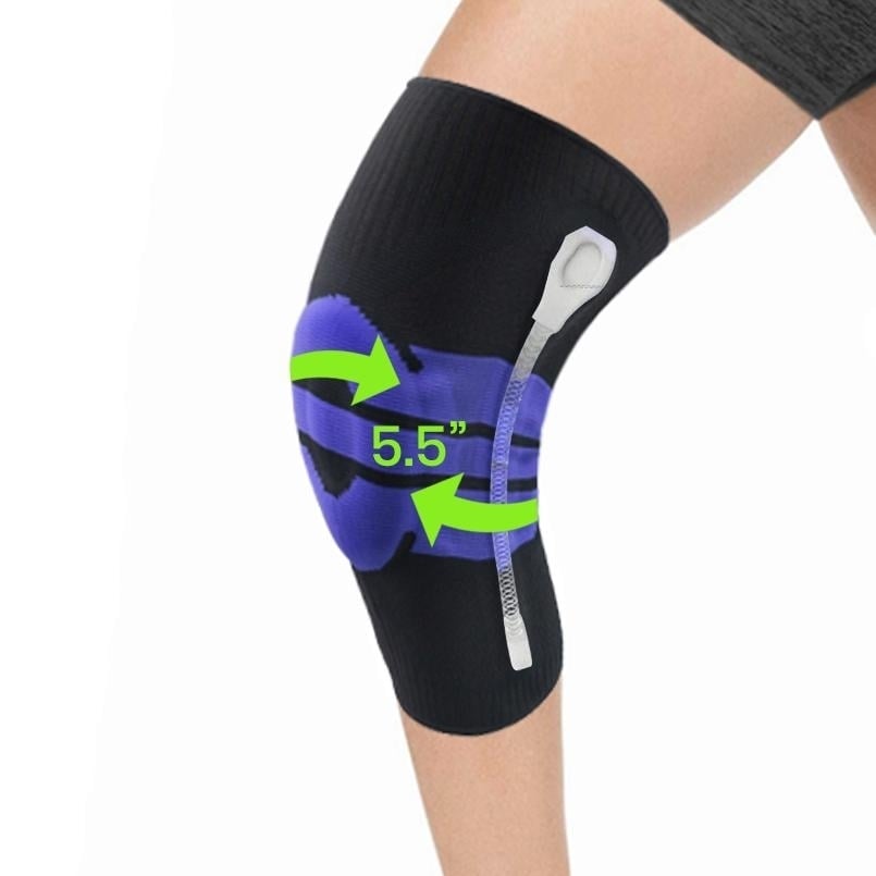 Anti Slip Springs Stabilizers Knee Compression Support Sleeve With Patella Gel Pad Image 11