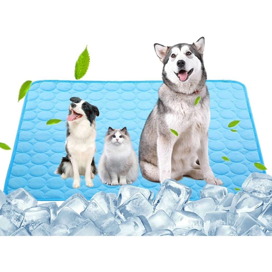 Automatic Cooling Dog Mat Washable Pet Sleeping Blanket Mat Image 1