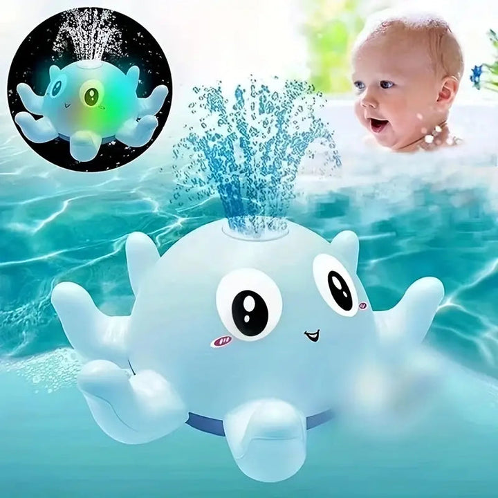 Automatic Induction Water Spray Small Octopus with Light Music Play Image 1