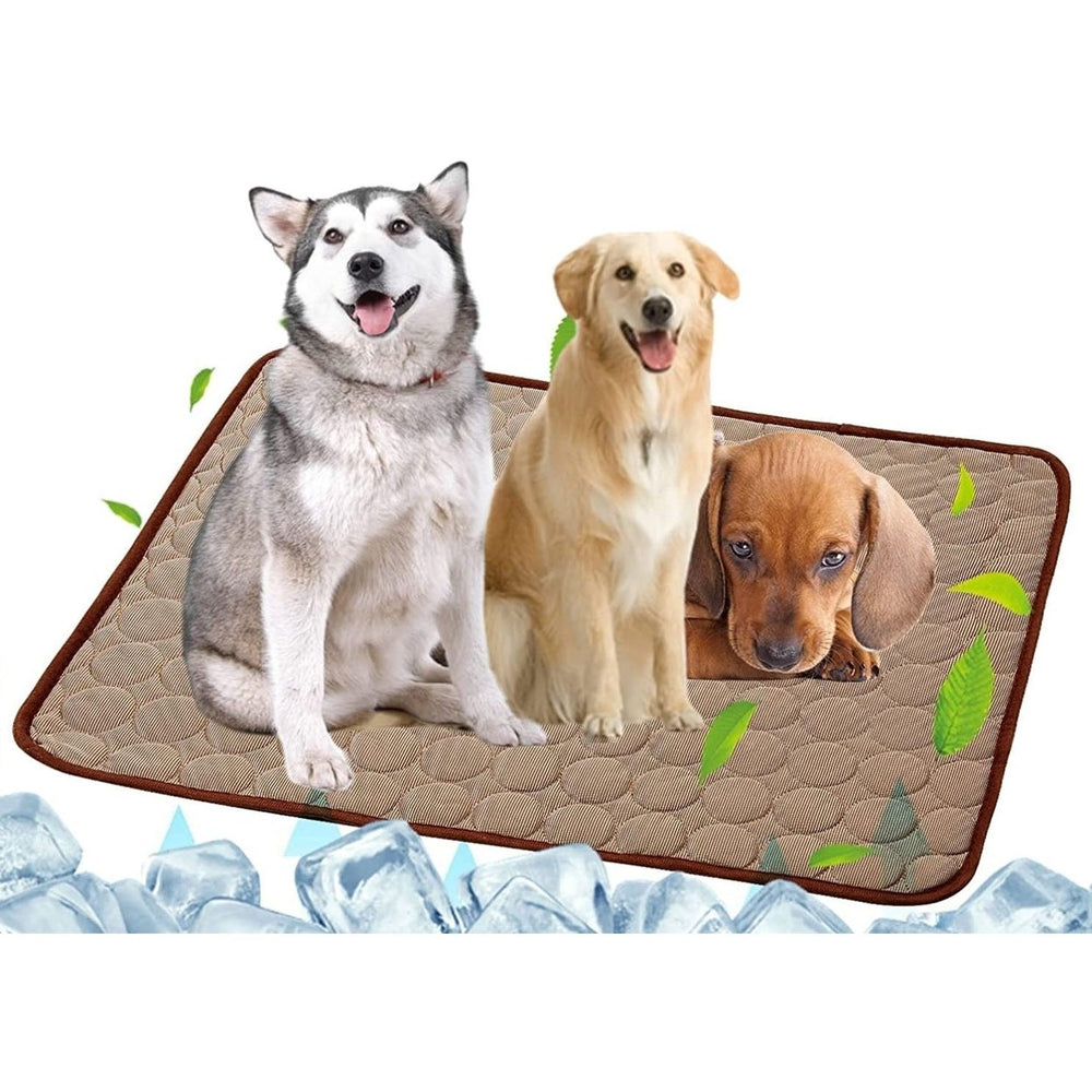 Automatic Cooling Dog Mat Washable Pet Sleeping Blanket Mat Image 2