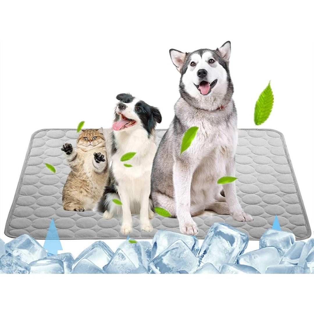 Automatic Cooling Dog Mat Washable Pet Sleeping Blanket Mat Image 3