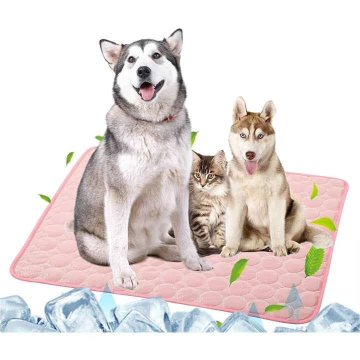 Automatic Cooling Dog Mat Washable Pet Sleeping Blanket Mat Image 4