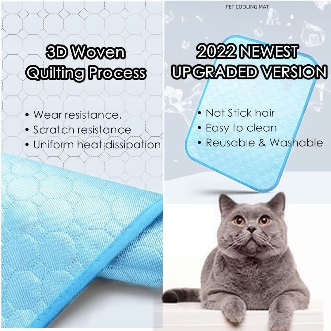 Automatic Cooling Dog Mat Washable Pet Sleeping Blanket Mat Image 4