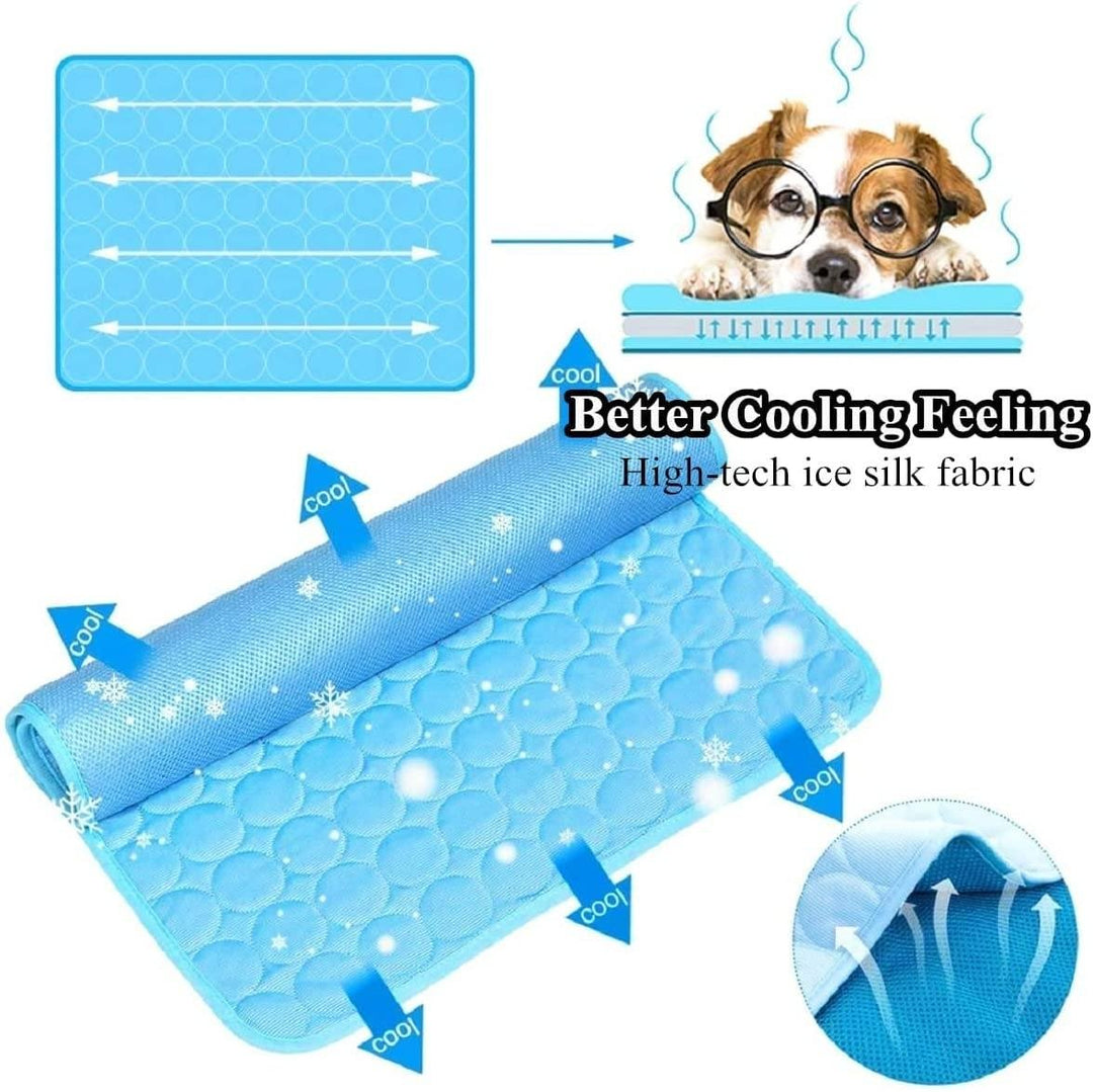 Automatic Cooling Dog Mat Washable Pet Sleeping Blanket Mat Image 8