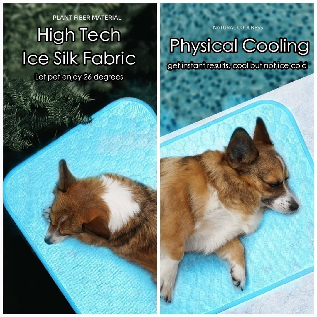 Automatic Cooling Dog Mat Washable Pet Sleeping Blanket Mat Image 9