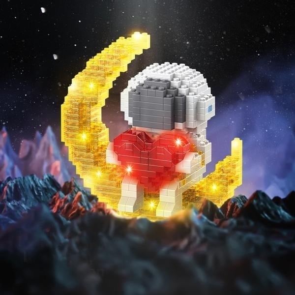 Astronaut Building Blocks LED Glowing Toys Image 2