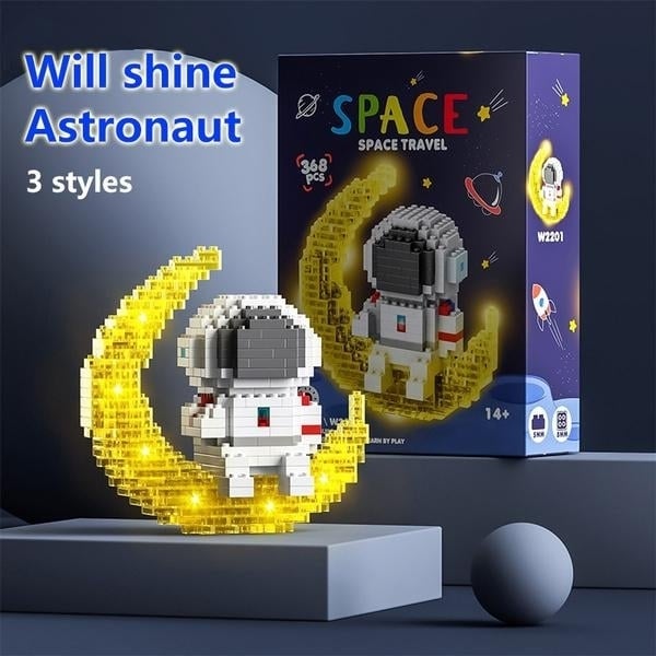 Astronaut Building Blocks LED Glowing Toys Image 7