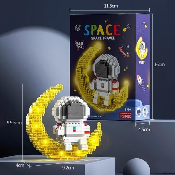 Astronaut Building Blocks LED Glowing Toys Image 8