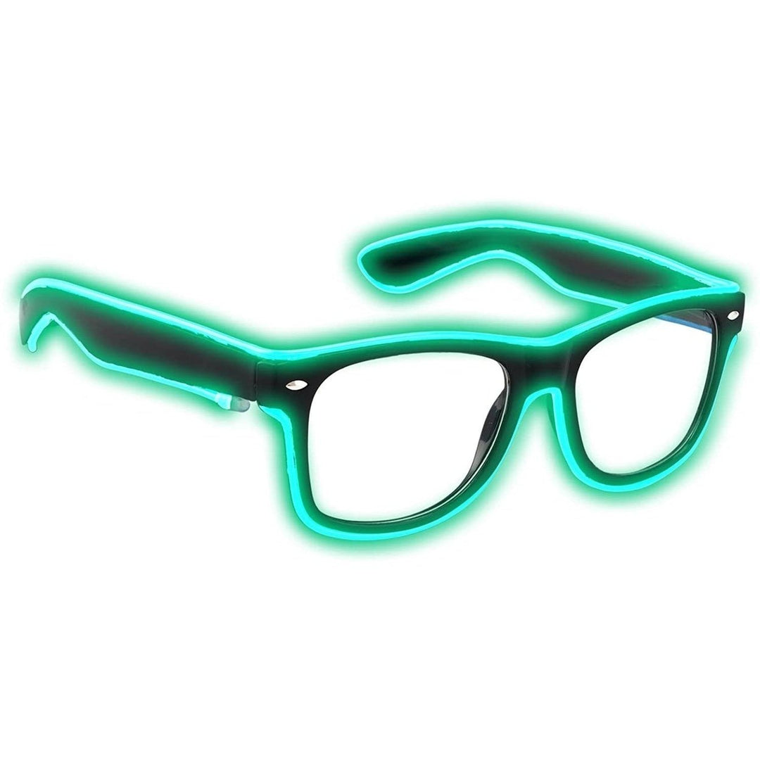 Aquat Light up EL Wire Neon Rave Glasses Image 2