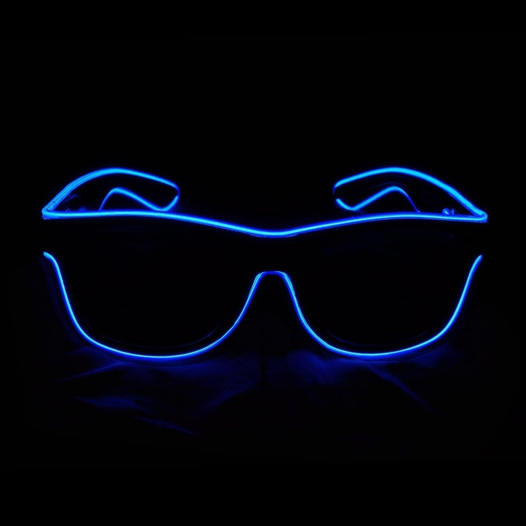 Aquat Light up EL Wire Neon Rave Glasses Image 10