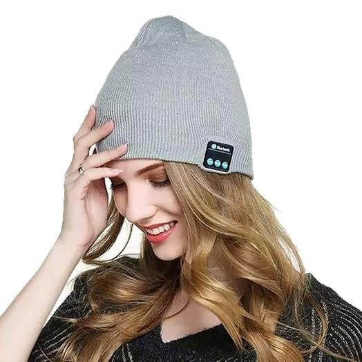 Beanie with Built In Wireless Bluetooth Headphones Image 1