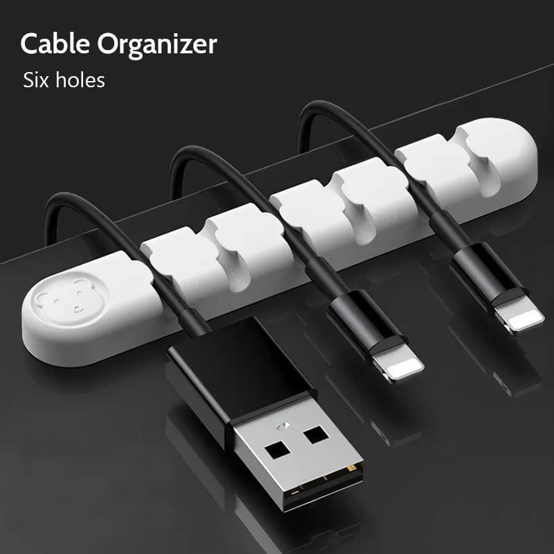 Bear Silicone Wire Organizer Storage Image 9