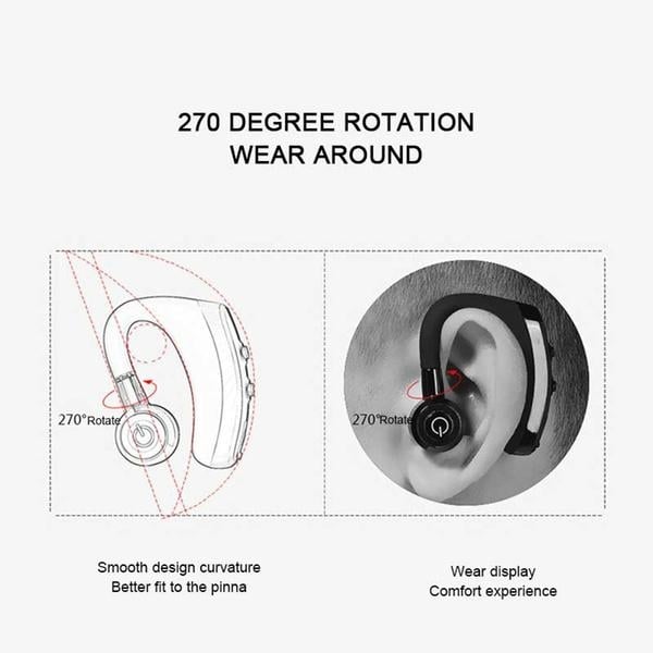 Business Wireless Bluetooth Earphone with Mic and Noise Cancellation Image 8