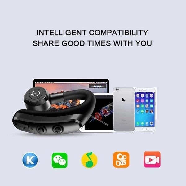 Business Wireless Bluetooth Earphone with Mic and Noise Cancellation Image 12