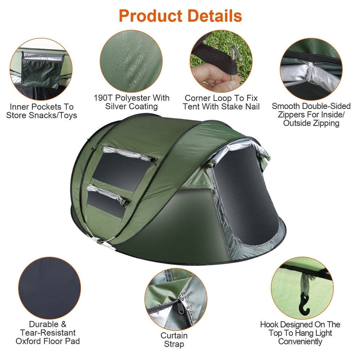 Automatic Pop Up Camping Tent Image 10