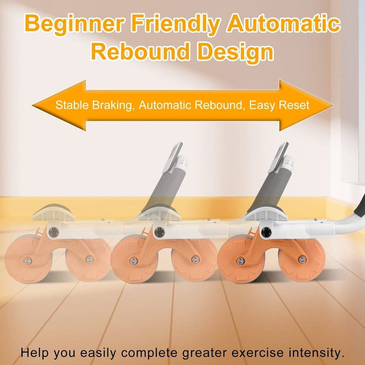 Automatic Rebound Abdominal Wheel Roller for Core Strength with Timer Kneel Pad Image 11