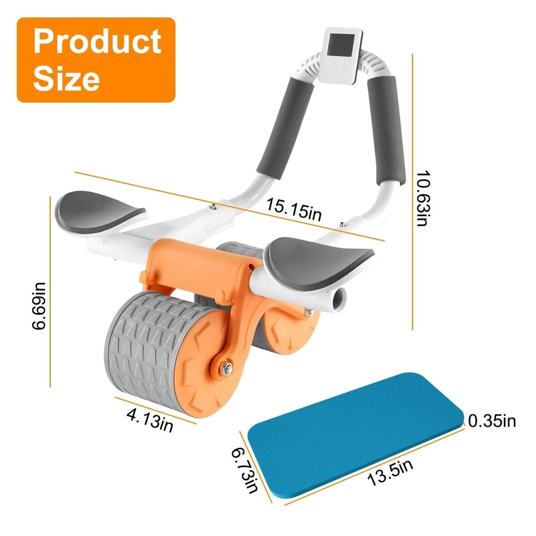 Automatic Rebound Abdominal Wheel Roller for Core Strength with Timer Kneel Pad Image 12