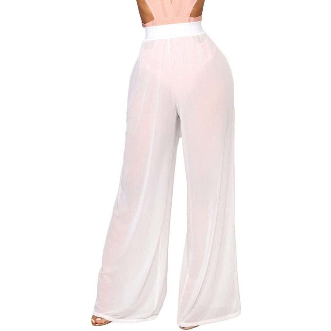 Awoscut Women See Through Sheer Mesh Pants Image 3