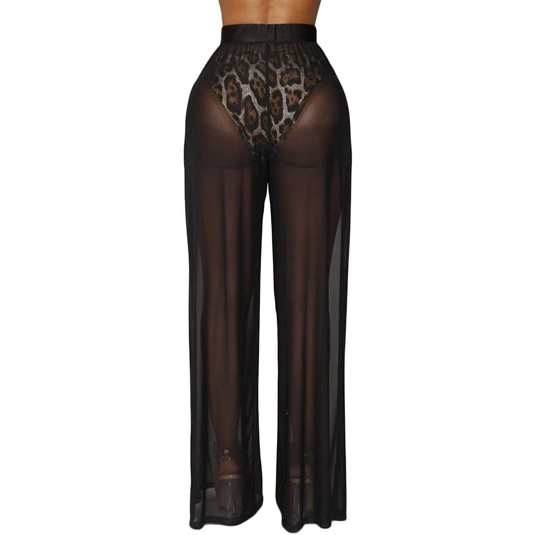 Awoscut Women See Through Sheer Mesh Pants Image 4