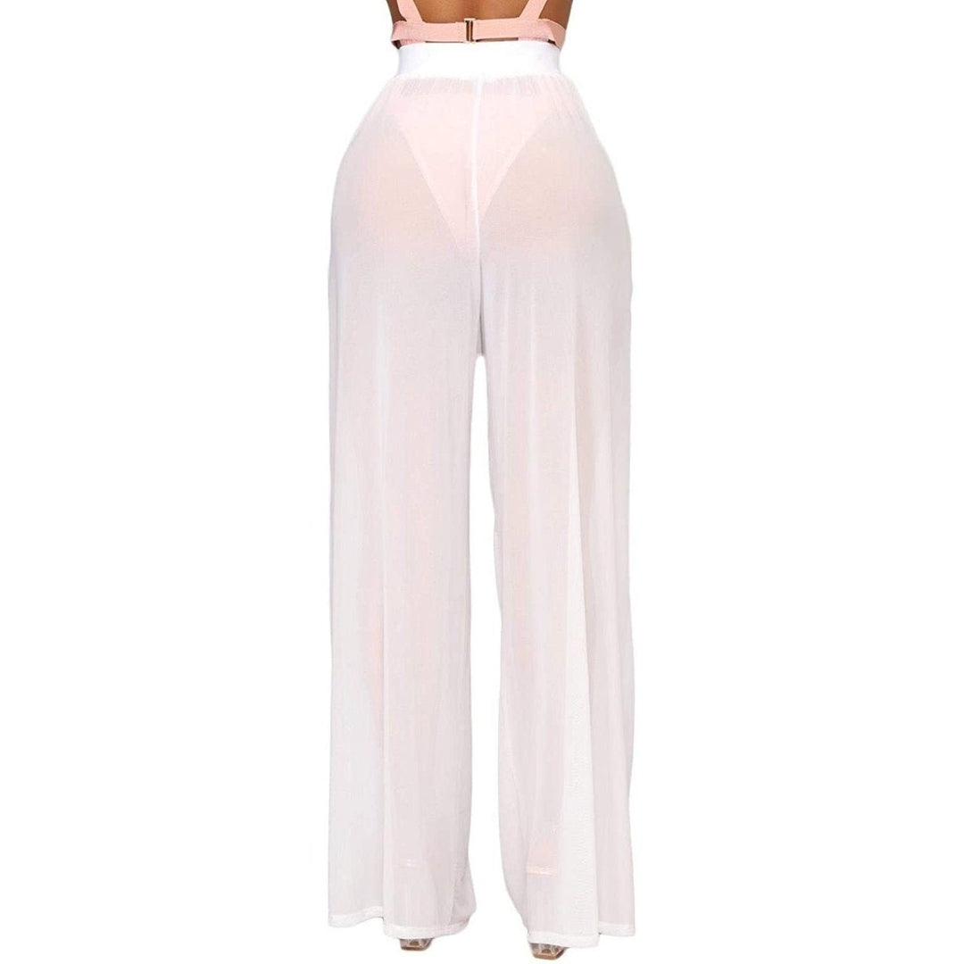 Awoscut Women See Through Sheer Mesh Pants Image 9