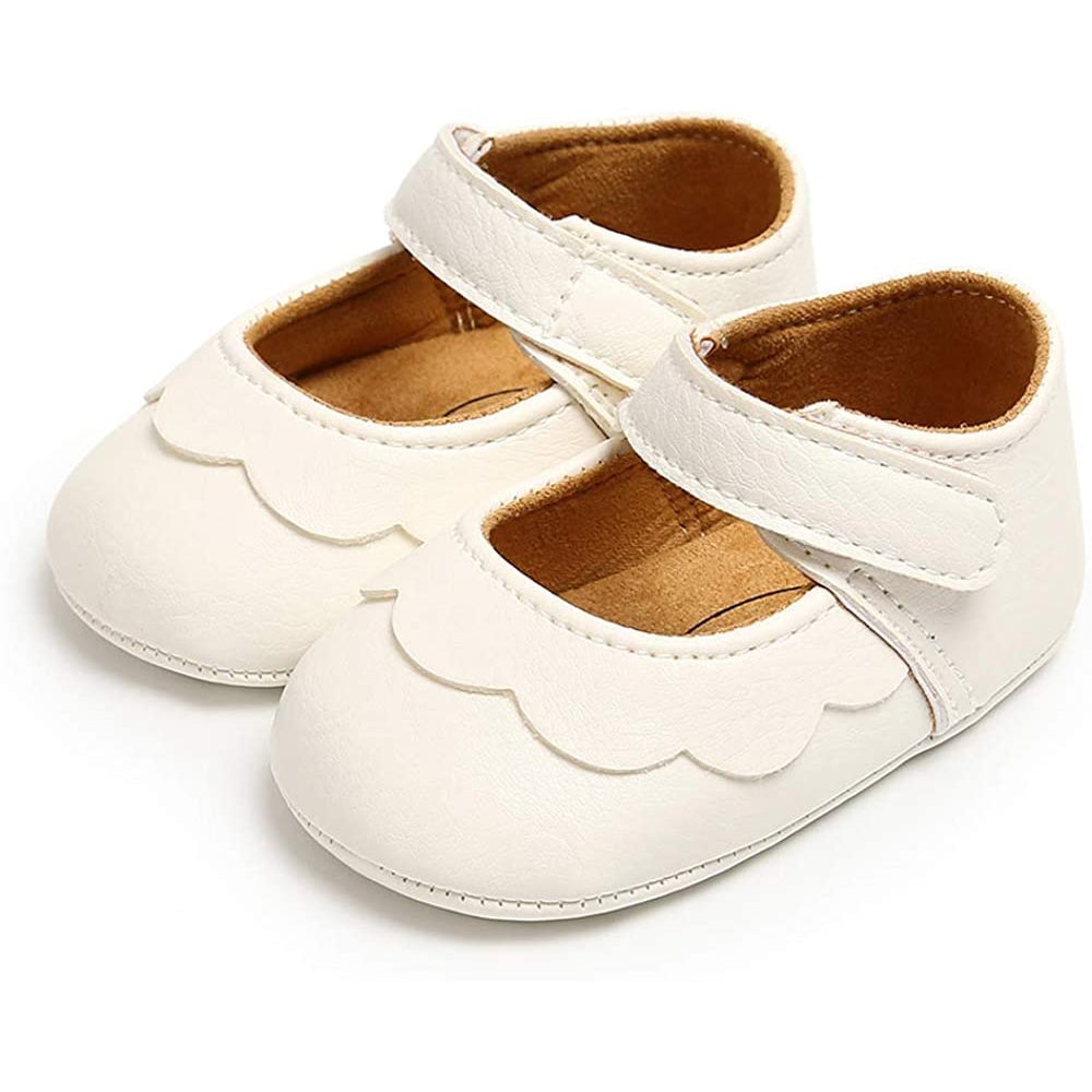 Baby Girls Mary Jane Flats Non-Slip Toddler First Walkers Princess Dress Shoes Image 1