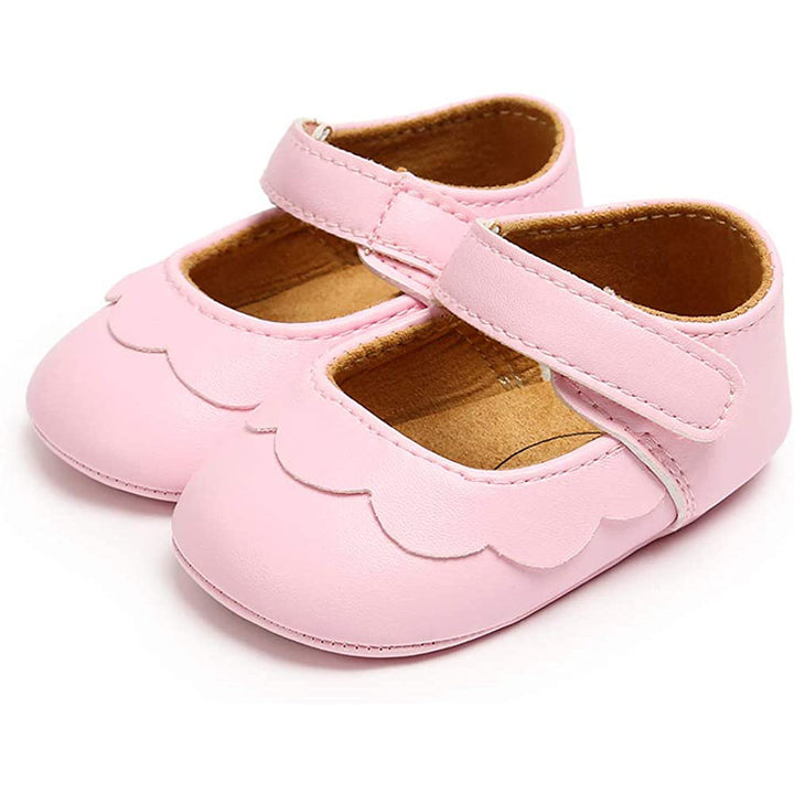 Baby Girls Mary Jane Flats Non-Slip Toddler First Walkers Princess Dress Shoes Image 3