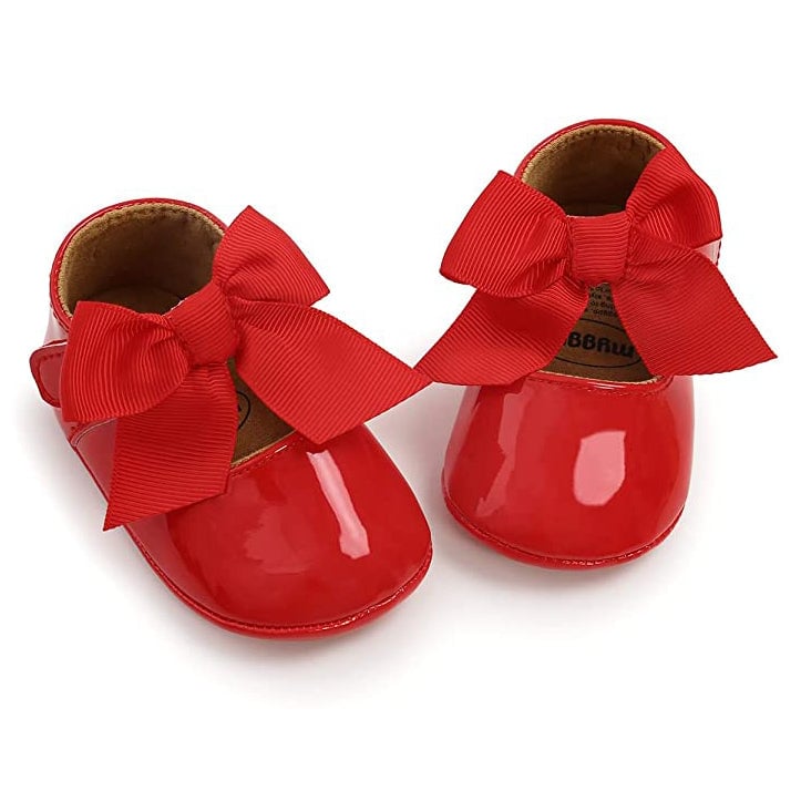 Baby Girls Flats with Bownot Image 2