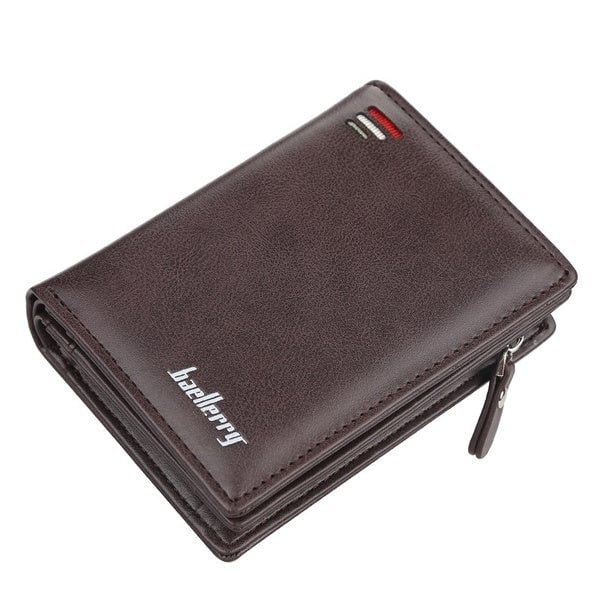 Baellerry Mens Zipper Short Fashion Wallet Image 3