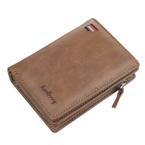 Baellerry Mens Zipper Short Fashion Wallet Image 4