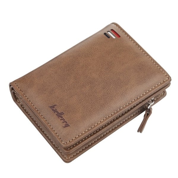 Baellerry Mens Zipper Short Fashion Wallet Image 1